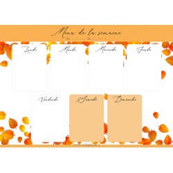 Menu de la semaine automne