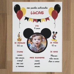 Affiche personnalisée Mickey®