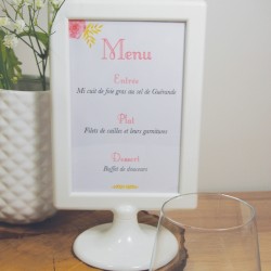 Menu Aquarelle