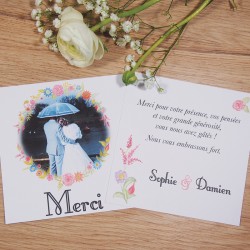 Carte de remerciements...