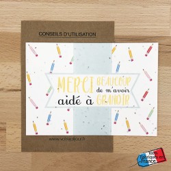 Carte à planter "Merci"