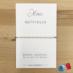 Bracelet "Merci maîtresse"...