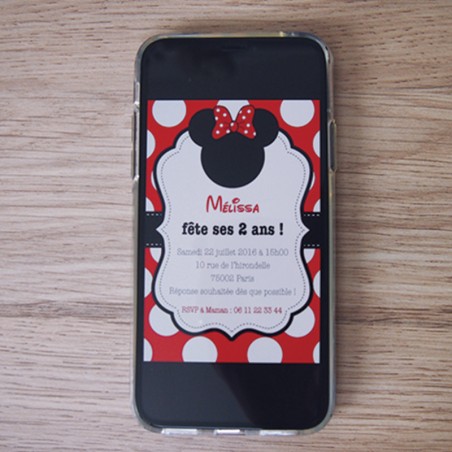 Invitation Numerique Anniversaire Minnie Invitation Numerique Anniversaire Minnie