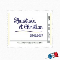 Visuel timbre Navy Gold