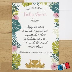 Invitation Baby shower Jungle