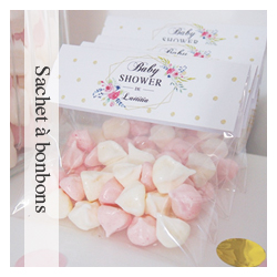 Sachet à bonbons Flower Gold