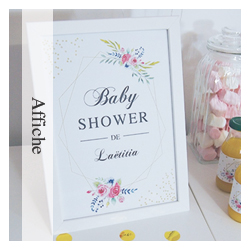 Affiche Flower Gold
