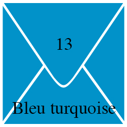 Enveloppe Bleu Turquoise