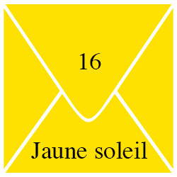 Enveloppe Jaune Soleil