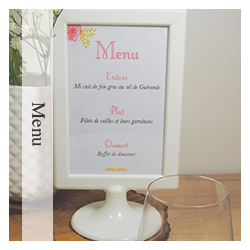 Menu Mariage